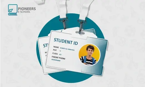عمل البطاقة التعريفية للطلاب باستخدام Pioneers E-School